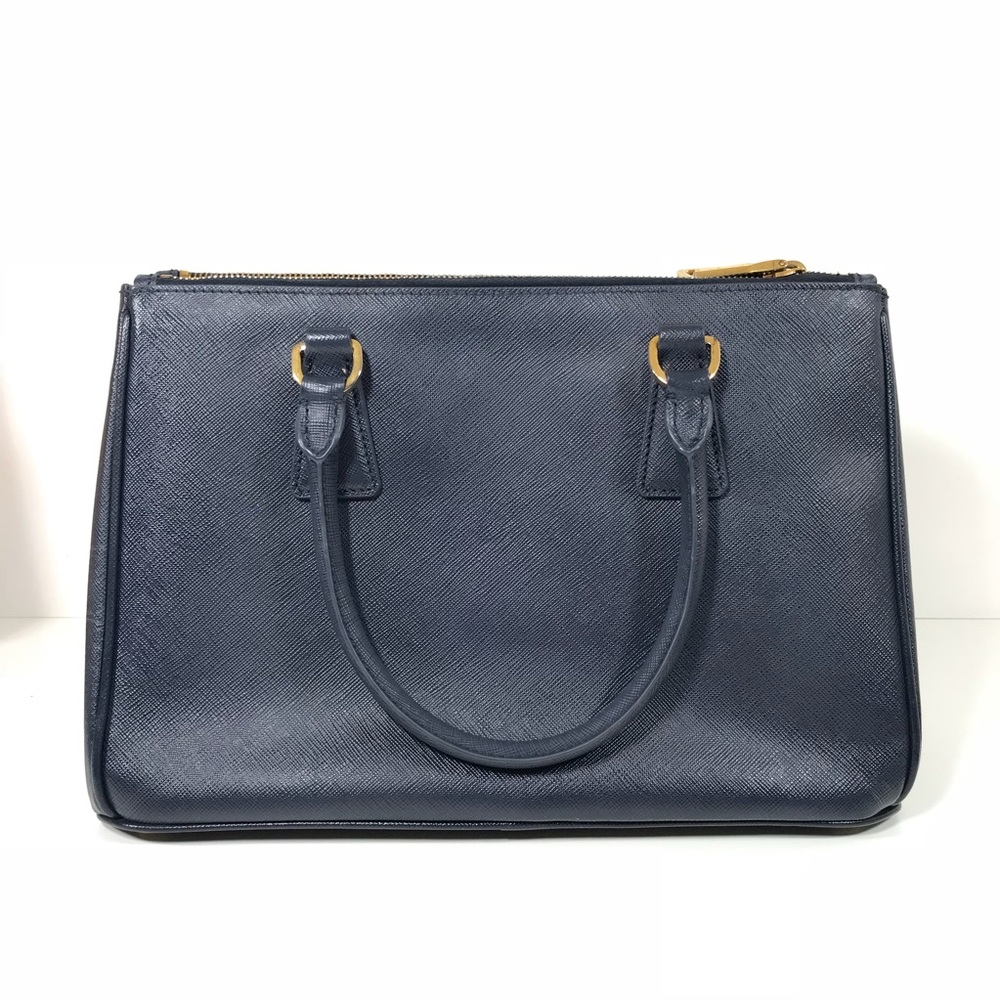 Sold Prada double zip lux tote small navy - Picture 3 of 7
